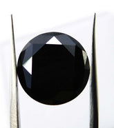 Natural Black Moissanite Round Shape 4.00 Ct Loose Gemstones